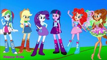 Équestrie filles dans petit mon poney se transforme Mlp winx club harmonix