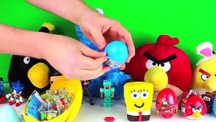 Huevos huevos huevos Niños cerdo jugar princesa simpson Bob Esponja esponja sorpresa 30 doh peppa disney