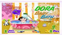 Bebé baño el Delaware por para juego Juegos Niños dora juego baño dora bebe | irisgamestv