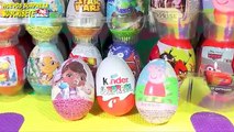 3 huevos sorpresa kinder joy, Violetta y doctora juguetes de Disney en español unboxing