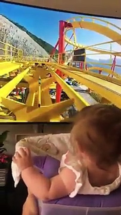 A kid on roller coaster.   Must Watch