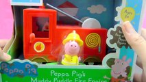 Peppa Pig Fire Station Playset with Fire Engine Truck Nickelodeon - Play Doh Estación de B