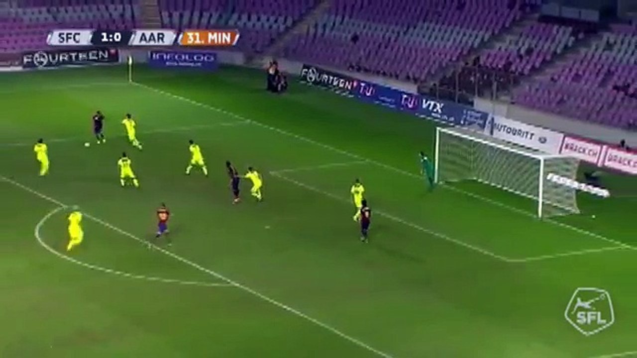 Servette 2:0  Aarau (Swiss Challenge League 25 August)