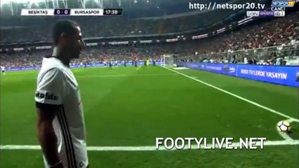 Dusko Tosic Goal HD - Besiktas 1 - 0	 Bursaspor 26.08.2017 HD