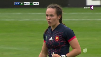 Coupe du Monde de rugby (F) : Premier essai pour Le Pesq qui redonne de l'air aux Bleues !
