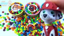Ice Cream Cups Stacking Candy Skittles Surprise Toys Paw Patrol Episodes Learn Colors