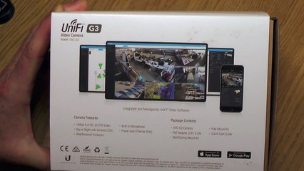 Ubiquiti UniFi G3 Camera Unboxing