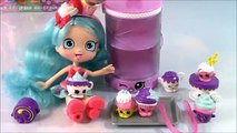 Shopkins Beauty Set Scented Lip Gloss Lippy Lips Lip Balm Cupcake Chic Glitter Nail Polish