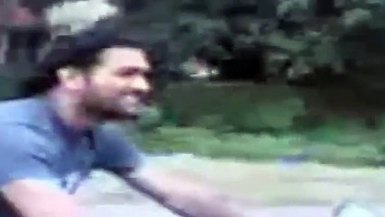 MS Dhoni Bike Riding Chasing By Public Unseen Video