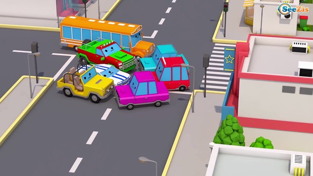 The Tow Truck w Monster Truck and 3D Kids Animation | Truck Cartoons for kids Cars & Trucks Stories