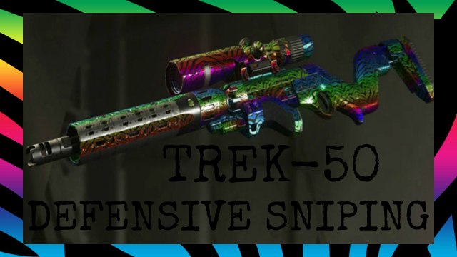 call of duty infinite warfare trek-50 defensive sniping gameplay