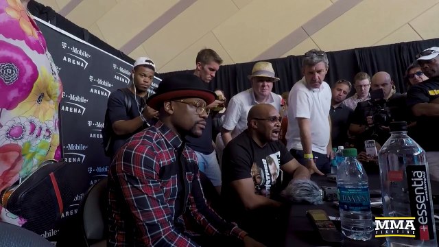 Floyd Mayweather Grand Arrivals Media Scrum – MMA Fighting
