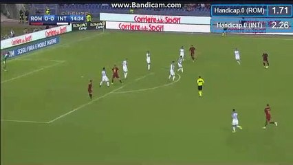 Edin Dzeko Goal - AS Roma 1-0 Inter Milan 26-08-2017