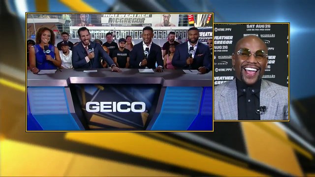 Floyd Mayweather talks with the UFC Tonight crew about his upcoming fight with Conor McGregor