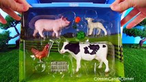 Happy Cute ZOO Animals WILDLIFE Watering Hole Playset LION ZEBRA ELEPHANT Toy Review Super