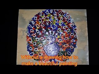 Et dessiner Comment Apprendre peindre paon impression pouce à Il