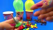 Learn Colors with Colorful Balloons Poping Surprise Toys in Cups for Kids Children Toddler