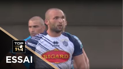 TOP 14 - Essai Tamaz MCHEDLIDZE (SUA) - Montpellier - Agen - J1 - Saison 2017/2018