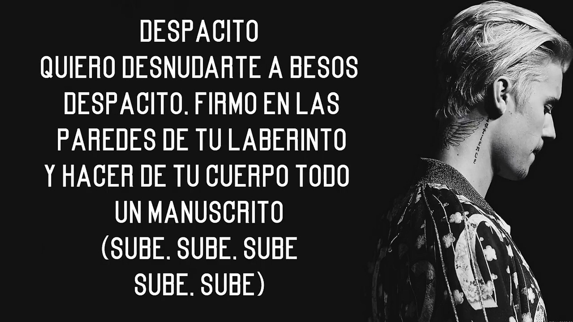 Justin Bieber Despacito Lyrics Ft Luis Fonsi Daddy Yankee Video Dailymotion