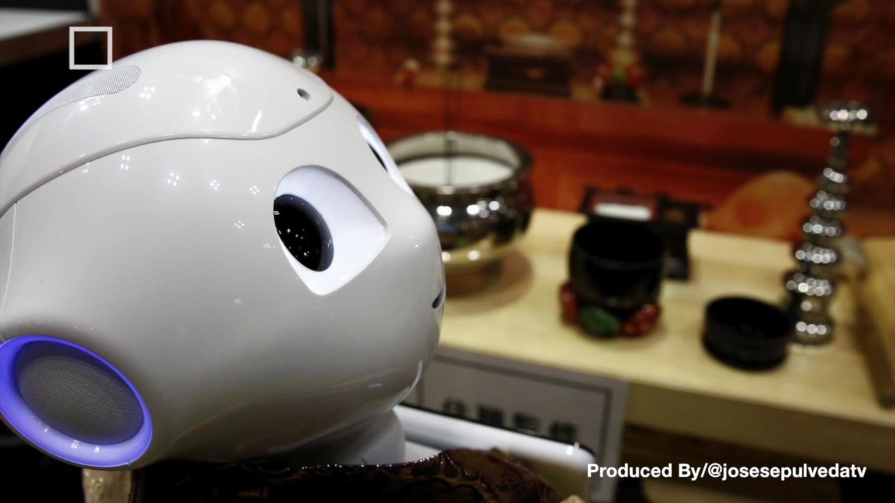 Pepper The Robot Performs Buddhist Funeral Rites