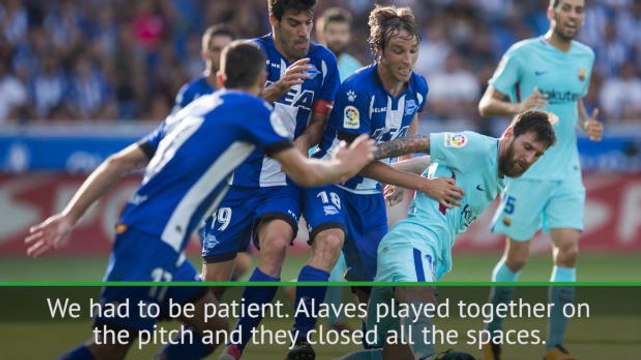 Barca struggled to beat defensive Alaves - Valverde