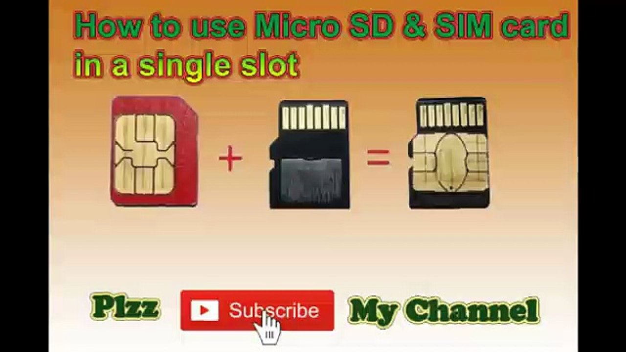 Micro SD Card and Sim Card in one Slot
