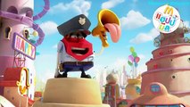 McDonald dibujos animados con los personajes favoritos de dibujos animados juguetes de McDonald