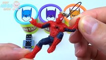 Argile couleurs dans Apprendre jouer arc en ciel super-héros jouets Doh сups surprise superman collection
