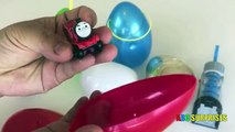Et les couleurs Pâques des œufs pour amis de lanceur Apprendre jouet jouets les trains Surprise thomas minis