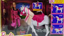 Et contrôle poupée cheval Nouveau poney éloigné balade jouet Entrainer entraînement déballage le menton de Barbie