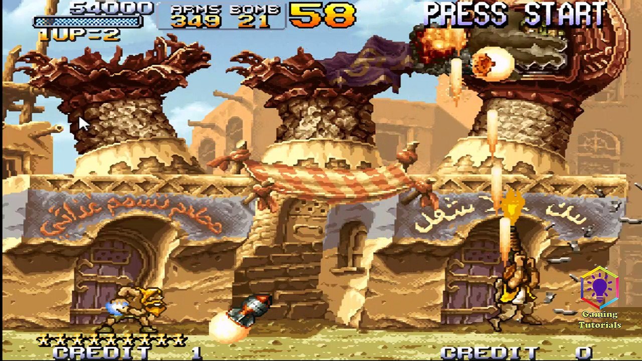 METAL SLUG 2 - All Secrets - Speed Run HD By Gaming Tutorials