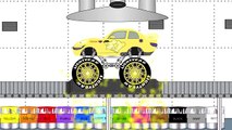 Apprendre les couleurs avec ponton monstre camions dessin animé pour enfants