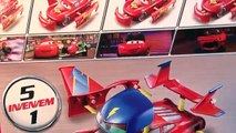Pixar Cars 5 Lightning McQueen Race Cars Play Set with Die Cast Lightning McQueen as Hawk