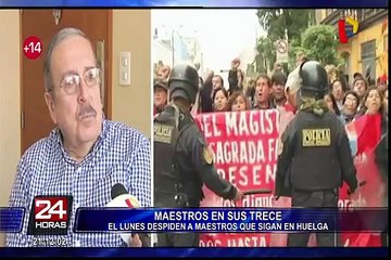 El lunes despedirán a maestros que sigan en huelga