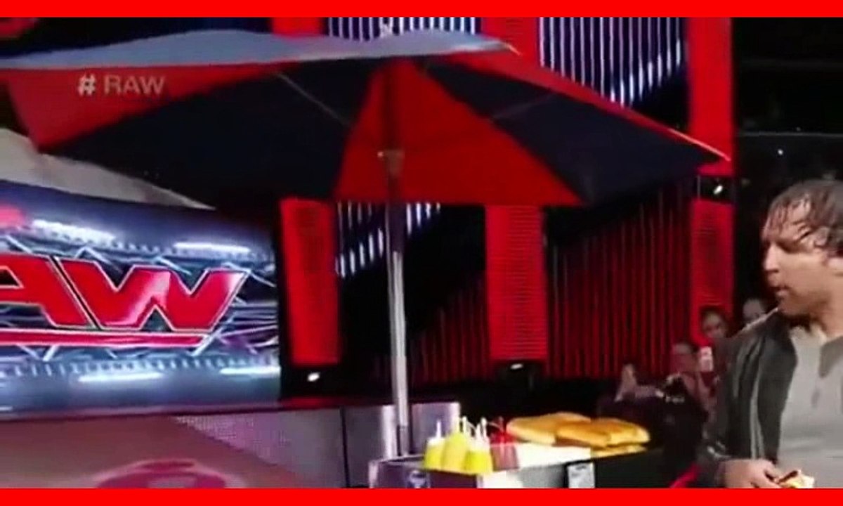 Dean Ambrose Save John Cena from kane and randy orton - WWE RAW