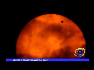 Venere in transito davanti al sole