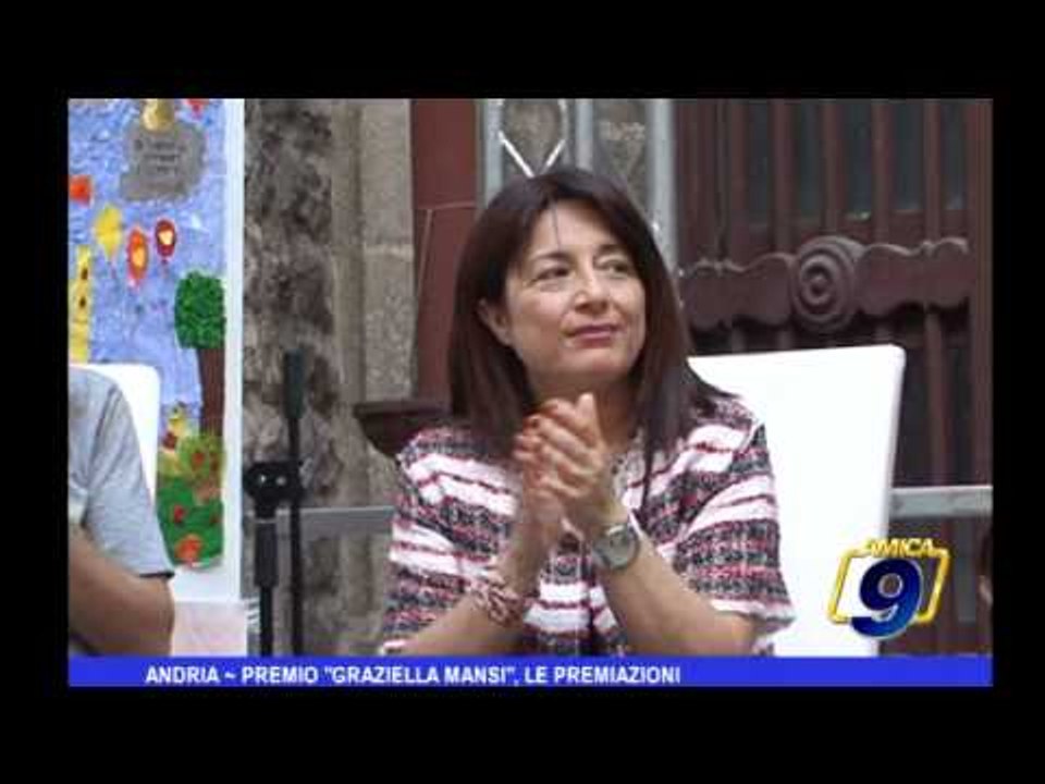 Andria   Premio Graziella Mansi, le premiazioni