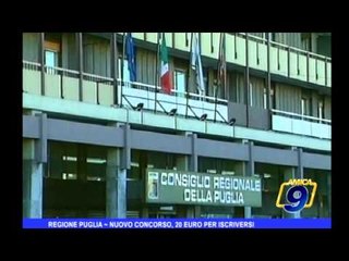 Regione Puglia | Nuovo Concorso, 20 euro per iscriversi