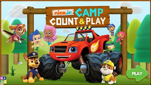Nick Jr Camp Count and Play - Blaze and the Monster Machines, Bubble Guppies, Paw Patrol e