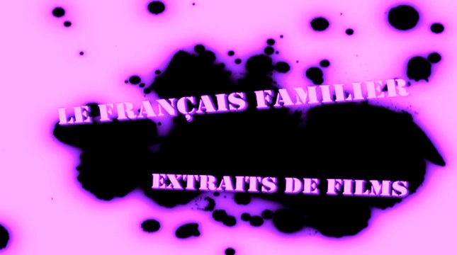 FRANÇAIS FAMILIER : Extrait de film Nº2, Arrêts sur images
