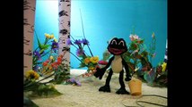 Para dibujos animados más joven leche oblachkovoe buena dibujos animados sobre una rana