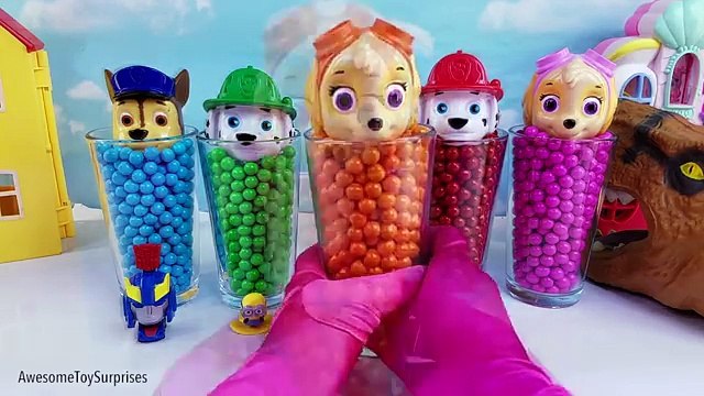 Paw Patrol Candy Learn Colors Toy Surprise Eggs Dinosaur Finger Family Nursery Rhyme Best