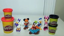 MINNIE MOUSE Learn Colors Play Doh Clay Mickey Mouse Clubhouse, Dora The Explorer & Peppa