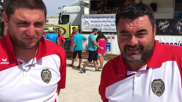 L'Interview de l'équipe du Cher juste avant la finale du France doublettes Provençal 2017