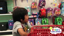 Back to School Shopping and Fidget Spinner Toy Hunt with Ryan's Family Review — копия