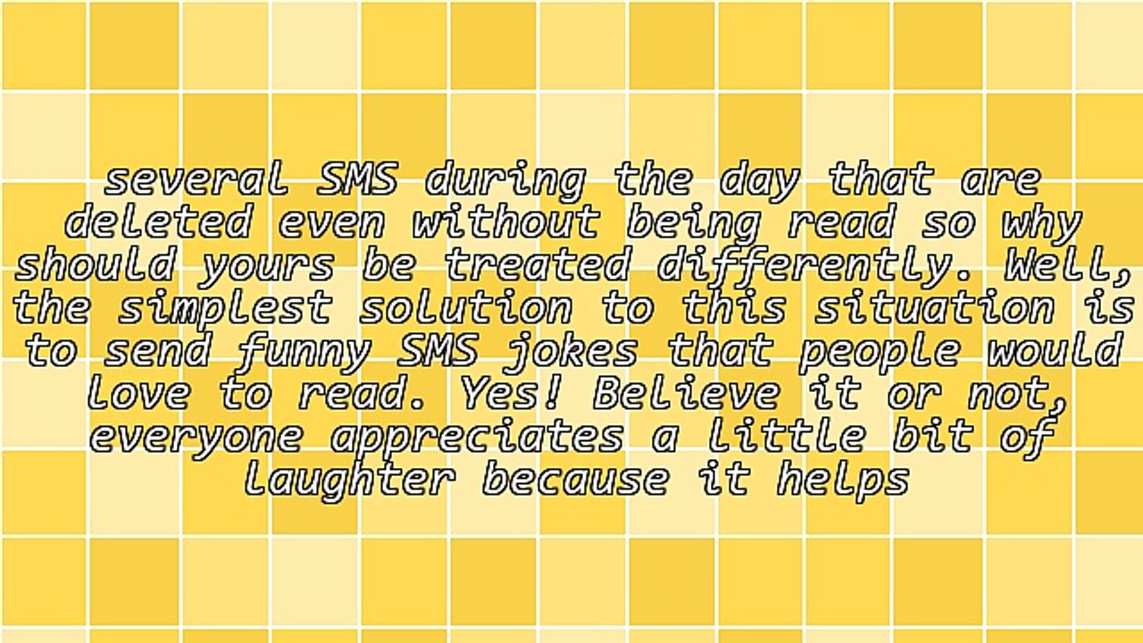 Funny SMS Jokes: A Healthy Way to Initiate the Conversation!