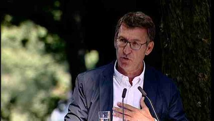 Núñez Feijóo: "El corazón de todos los gallegos está y sigue en Barcelona"
