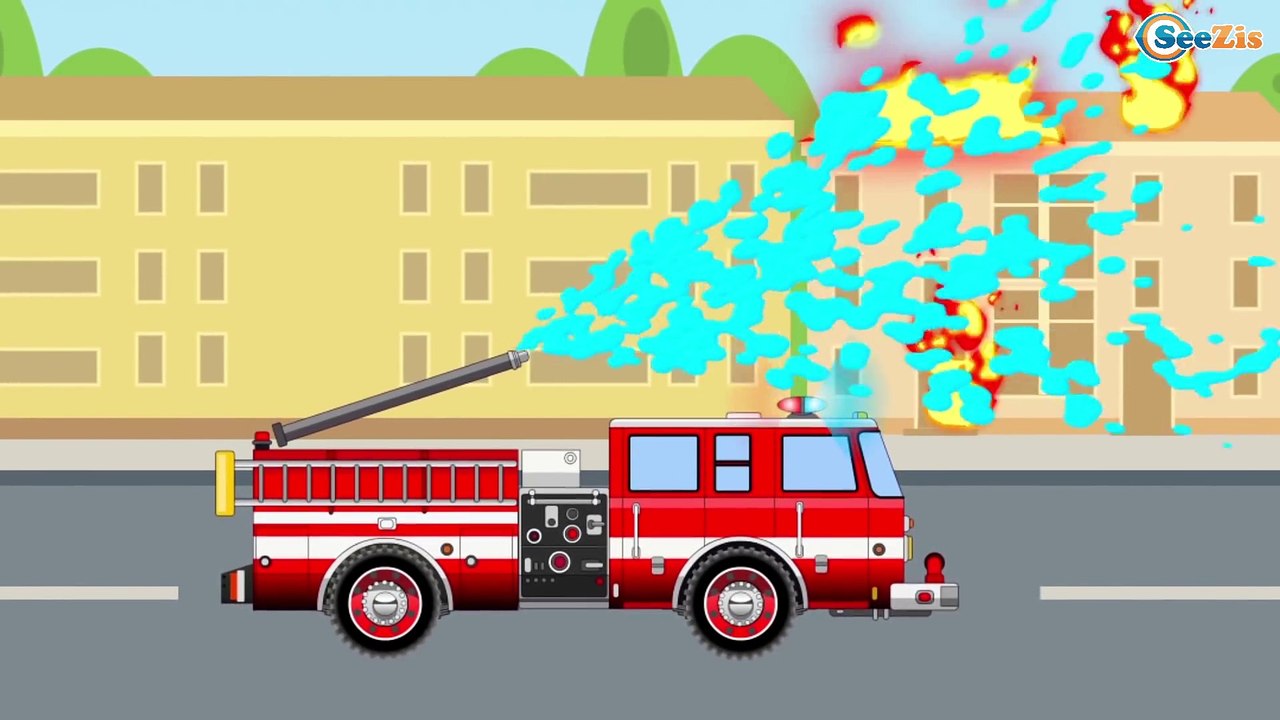 NEW Children Video Big Trucks Crane Truck Excavator Kids Animation Car Cartoons