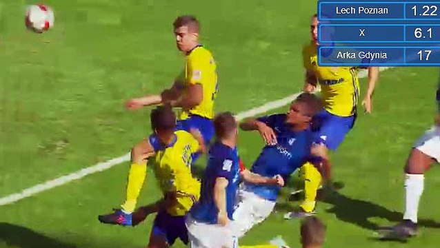 Maciej Gajos Goal HD - Lech Poznan	1-0	Arka Gdynia 27.08.2017