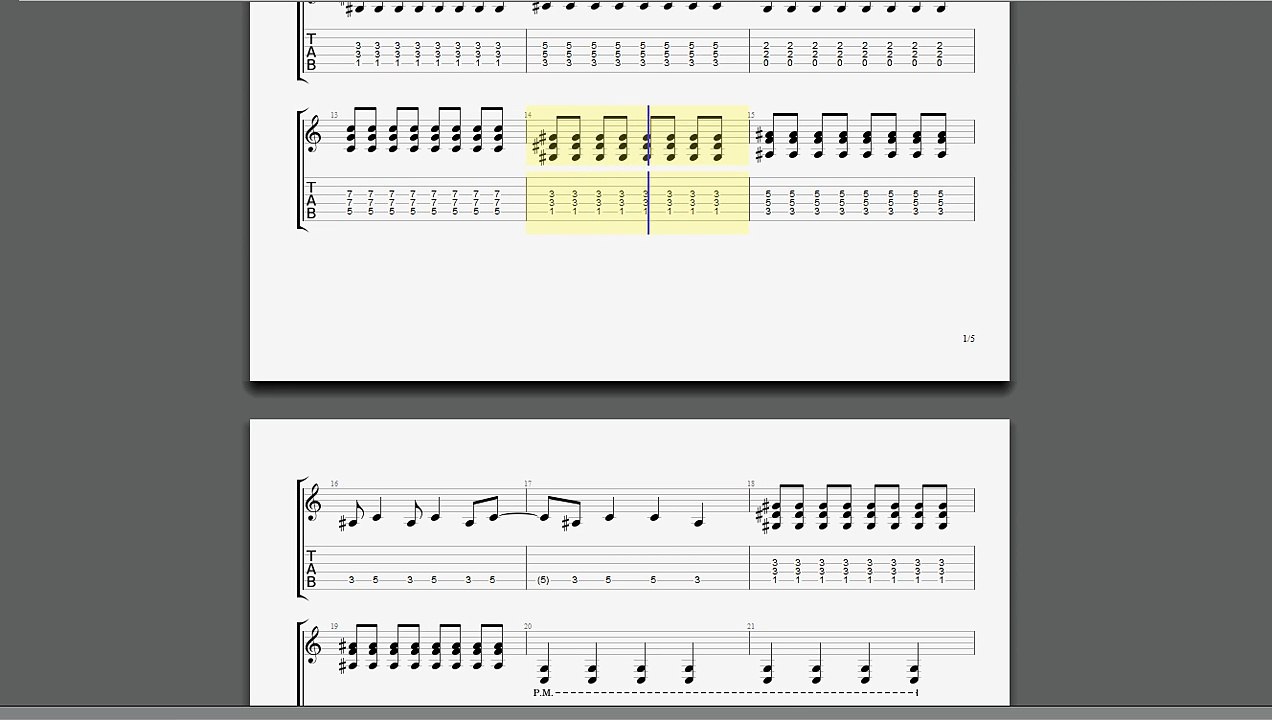 Bungou Stray Dogs OP2 - Reason Living [SCREEN mode]『Guitar Pro Tab』